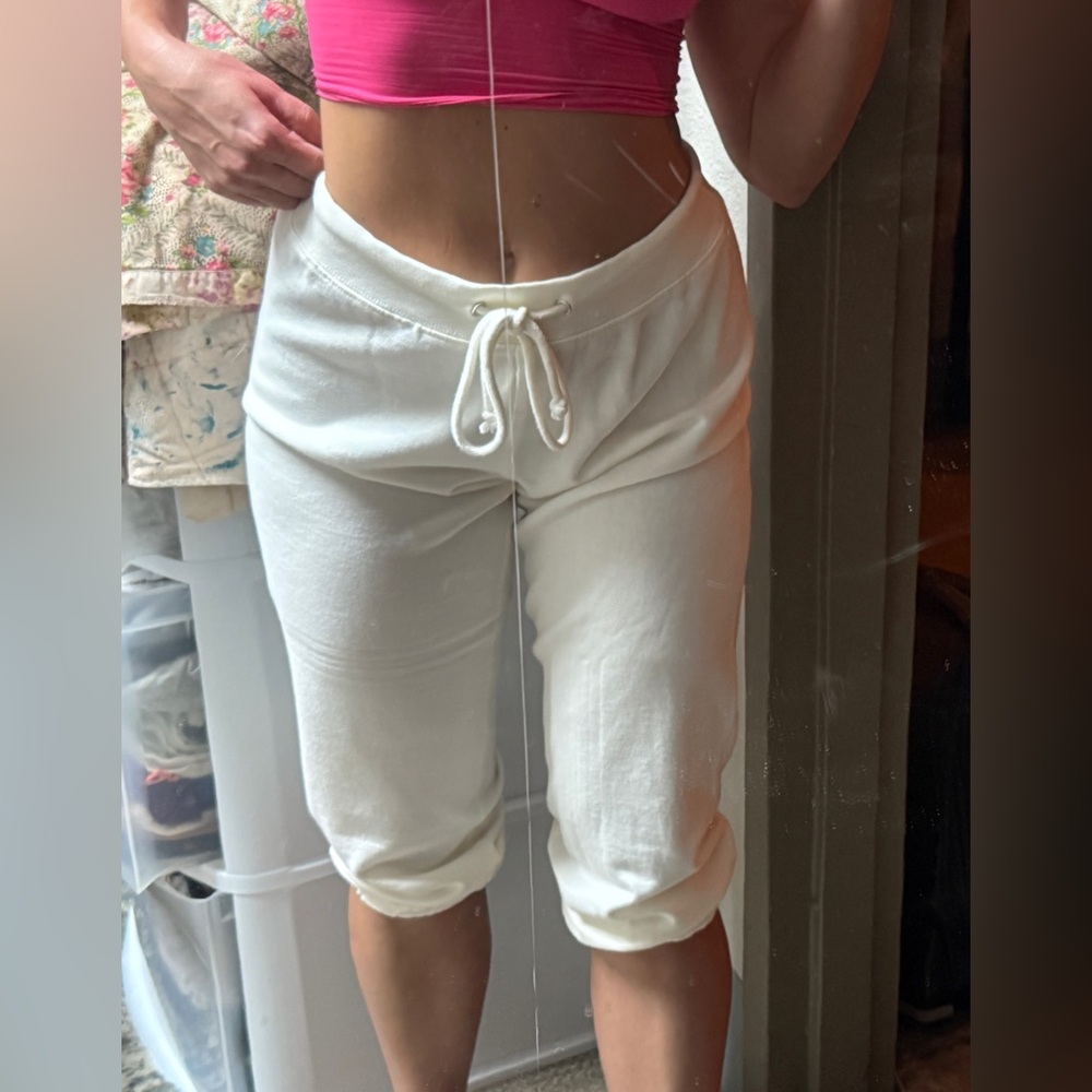 Skims light weight fleece shrunken jogger S